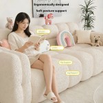 Small-sized sofa, cream-style lazy sofa, home living room sofa, rental apartment sofa bed, bedroom sofa, 90CM, 120CM, 140CM, 200CM
