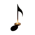 European-style note candlestick, wall-mounted candlelight dinner, ironwork candlestick, home living room decoration, wall-mounted metal ornaments