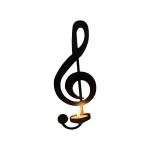 European-style note candlestick, wall-mounted candlelight dinner, ironwork candlestick, home living room decoration, wall-mounted metal ornaments