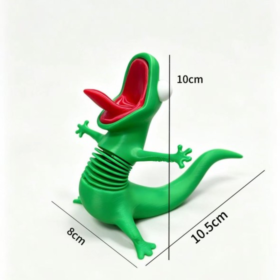 【 Lizard Tom 】 A shaking and stress-relieving toy, a spring rocking game, and a beavers transformation project peripheral movie are placed on the desktop