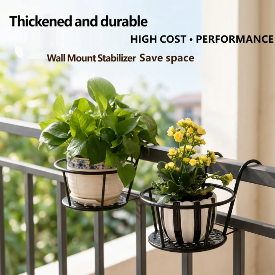 Special offer: Simple, enlarged and thick window sill hanging rack, balcony railing, green ivy flower stand, hanging flowerpot stand, guardrail and flower stand